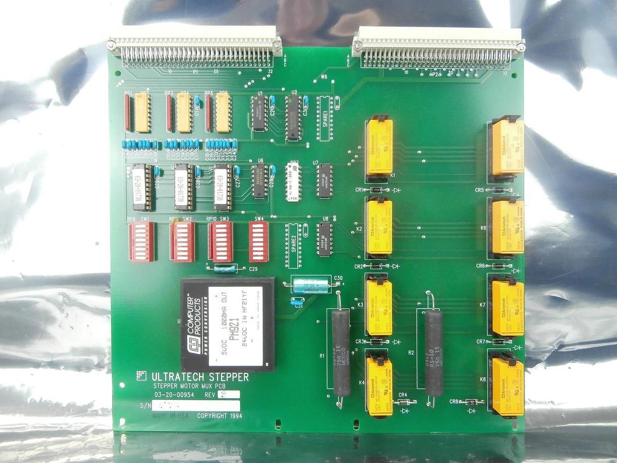 Used Ultratech Stepper 03-20-00954 Stepper Motor MUX Board PCB Used Working