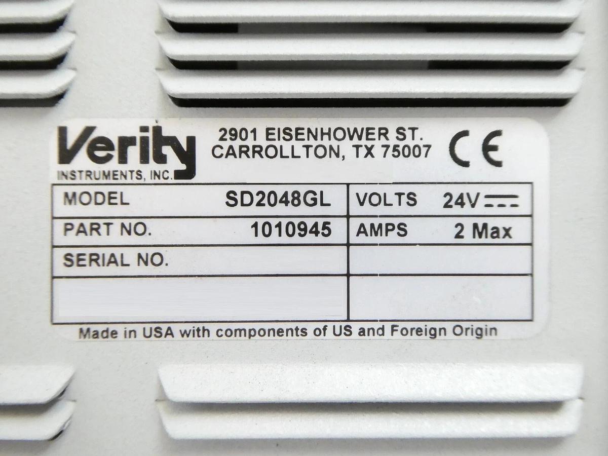 Used Verity Instruments 1010945 High Resolution Spectrometer SD2048GL Working Surplus