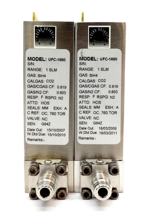 Used UNIT Instruments UFC-1660 Mass Flow Controller MFC Cl2 SiH4 NF3 O2 Ar Lot of 11