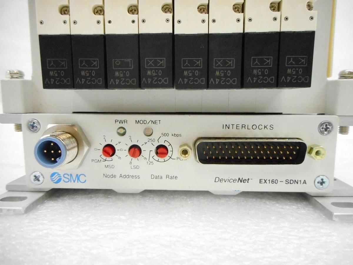 SMC VV5Q11-08-DAJ00907 8-Port Pneumatic Manifold ASM 50-125207A20 New
