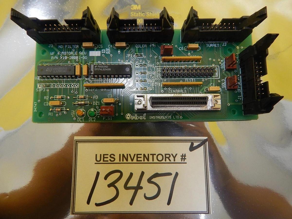 Used Orbot Instruments 710-20081-DD WF 4_MOTOR_E PCB Board AMAT Orbot WF 720 Used