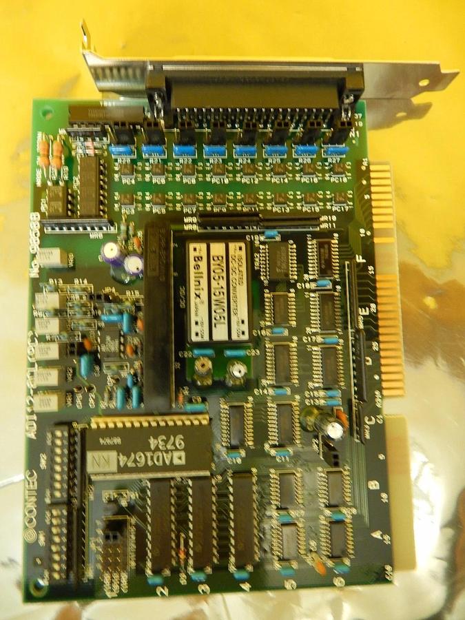 Used Contec ADI12-8CL(PC) Isolated 8 Channel Analog to Digital PCB Card 9858B Used