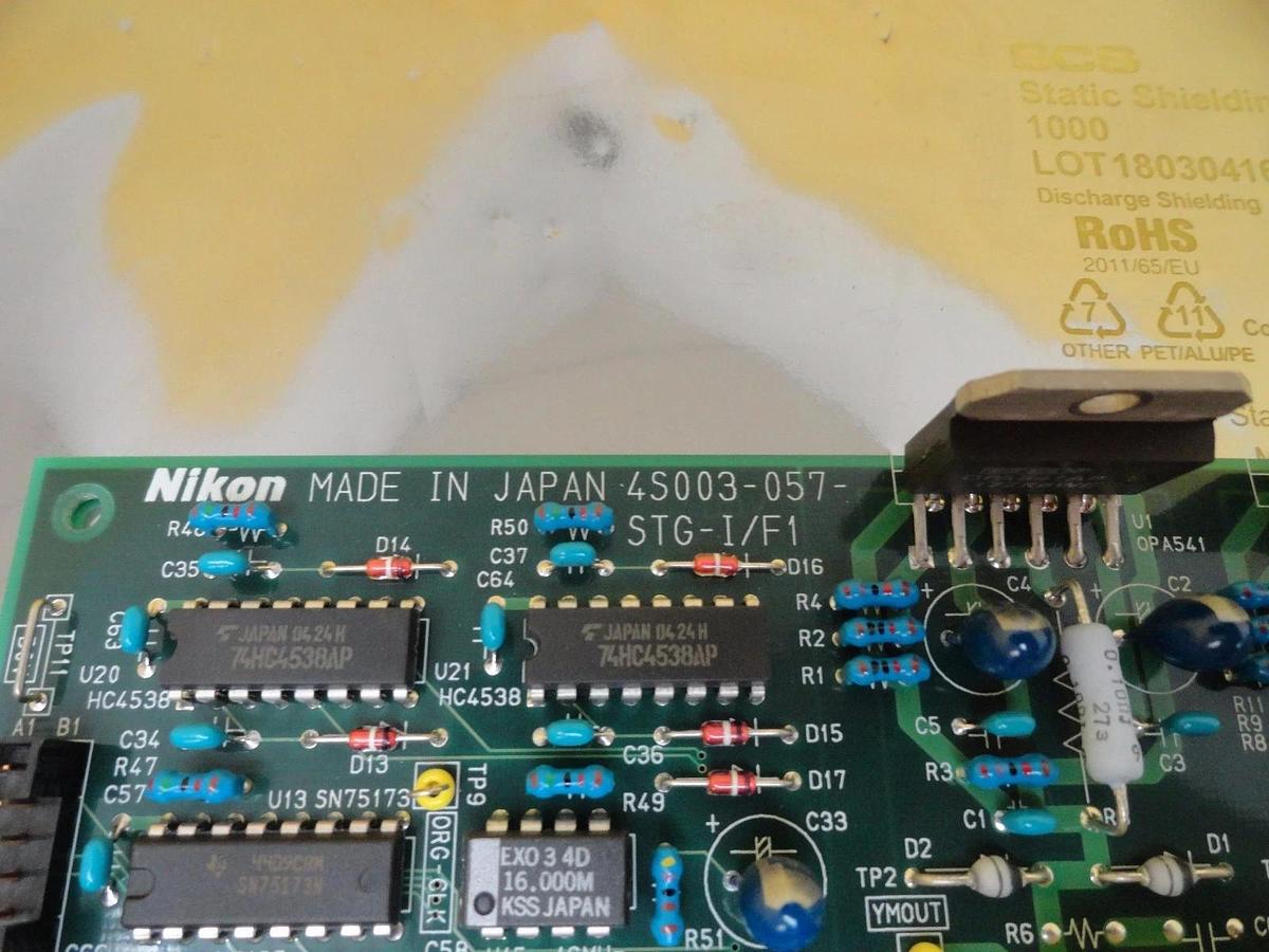 Used Nikon 4S003-057 Relay Board PCB STG-I/F1 KAB11005/501-0 Optistation 7 Working