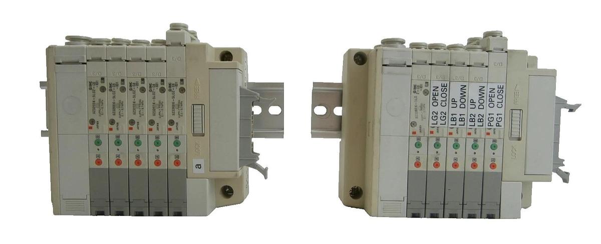 Used SMC 5-Port Pneumatic Manifold Lot of 2 TEL Tokyo Electron 3D80-000053-V1 Used