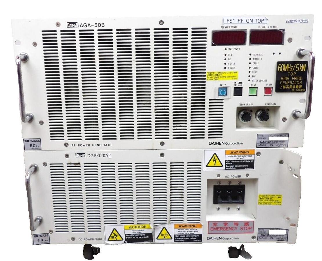 Used Daihen AGA-50B2-V RF Generator DGP-120A2-V TEL 3D80-001479-V2 Tested Working