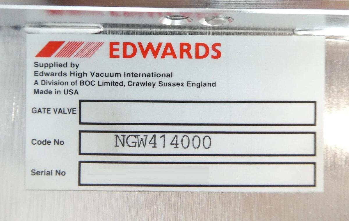 Used Edwards NGW414000 Pneumatic Gate Valve NW50 Working Surplus