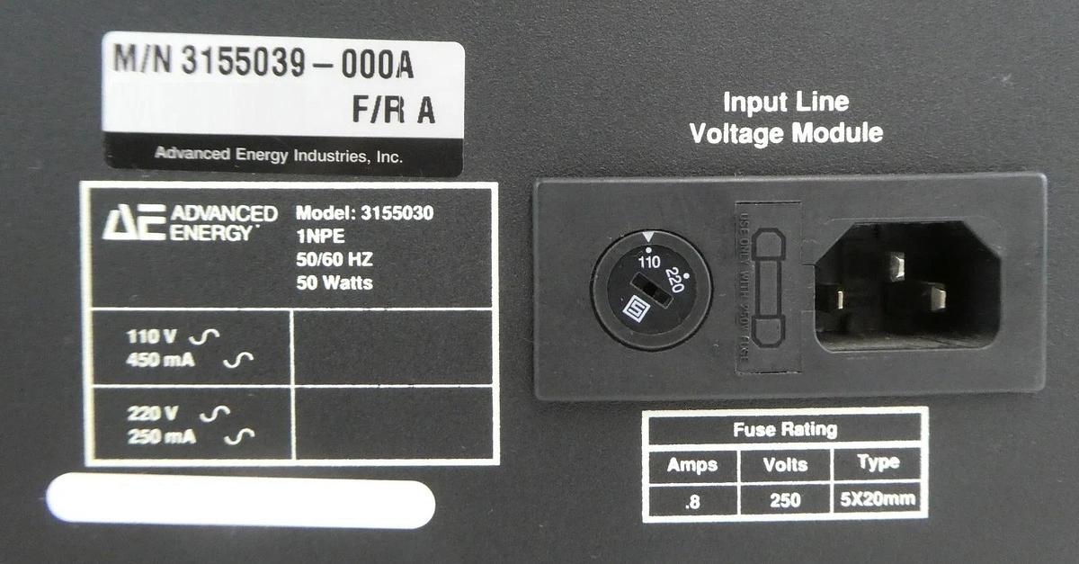 Used AE Advanced Energy 3155039-000 RF Match Tuner Controller TCM 3155030 Working