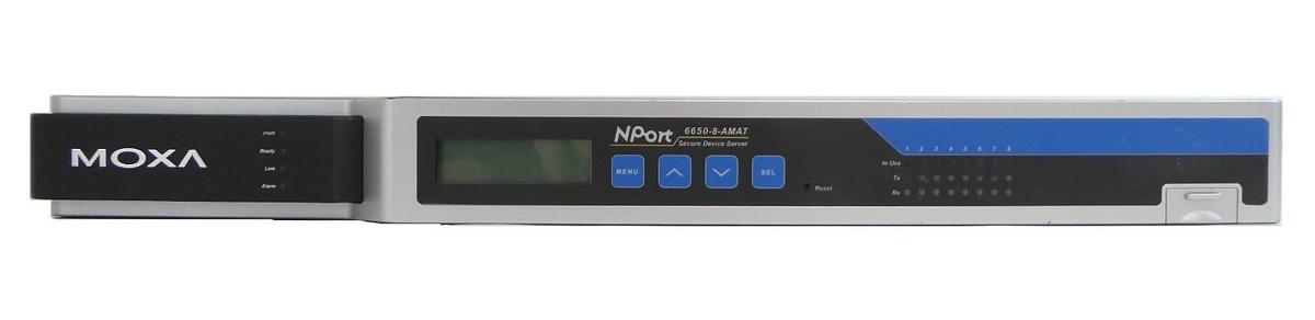 Used Moxa NPort 6650-8 16-Port Terminal Server AMAT 0190-38062 Working Surplus