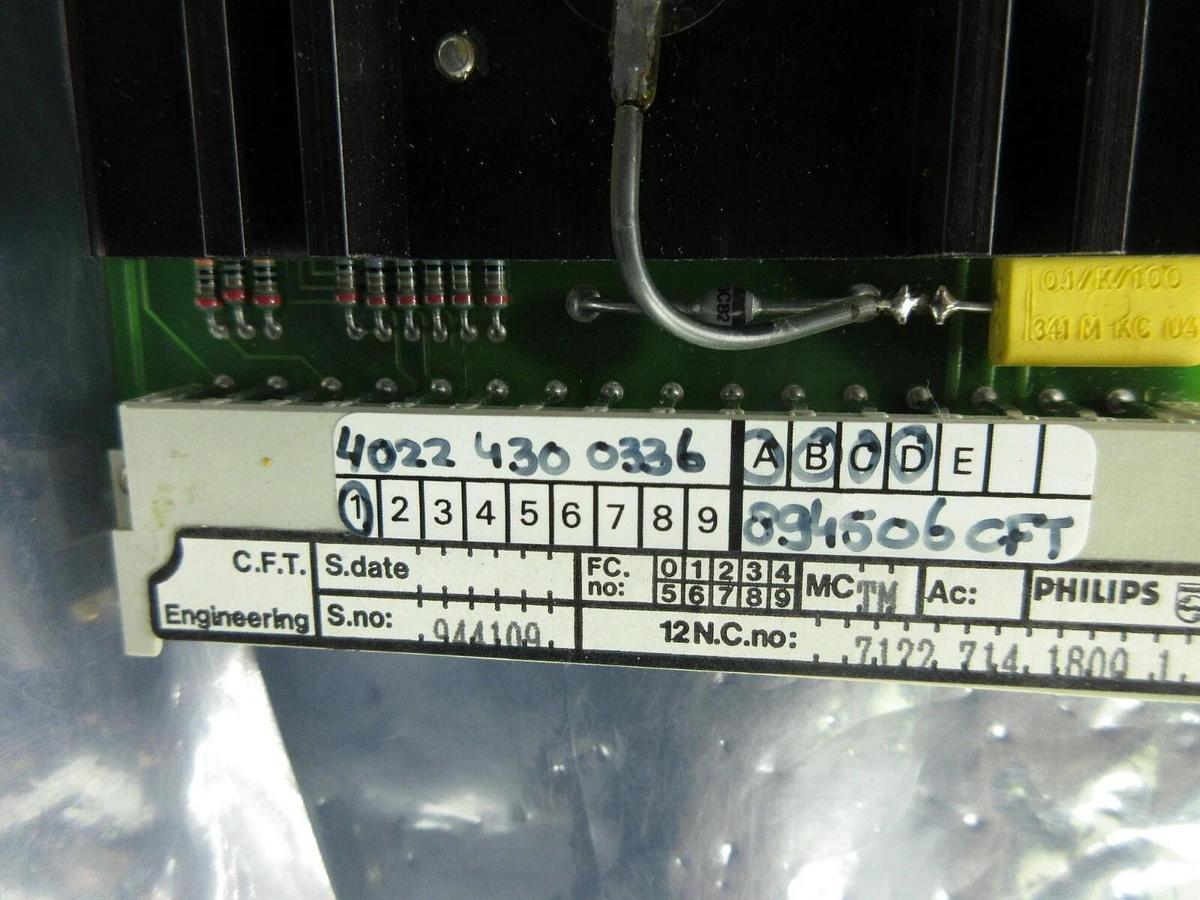 Used Philips 7122 714 1800 Power Distribution PCB Card ASML 4022.430.0336 PAS Used