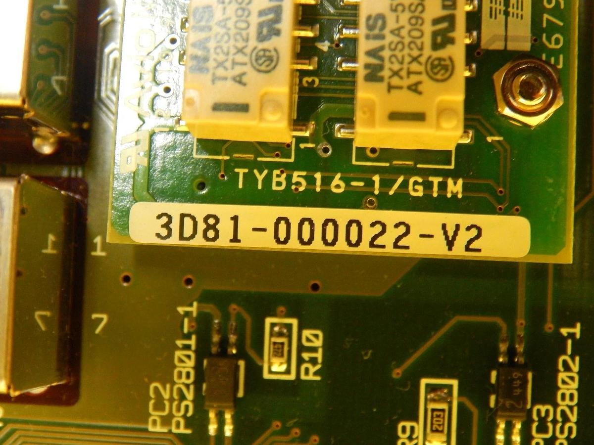 Used TEL Tokyo Electron 3D81-000040-V2 Processor PCB TYB61F-1/SYS1 T-3044SS Used