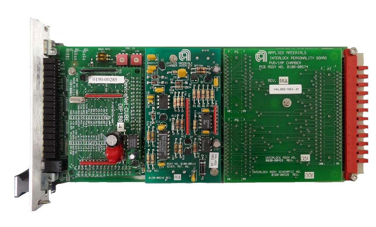 Used AMAT Applied Materials 0190-00285 PVD/IMP Chamber Interlock PCB Card Working