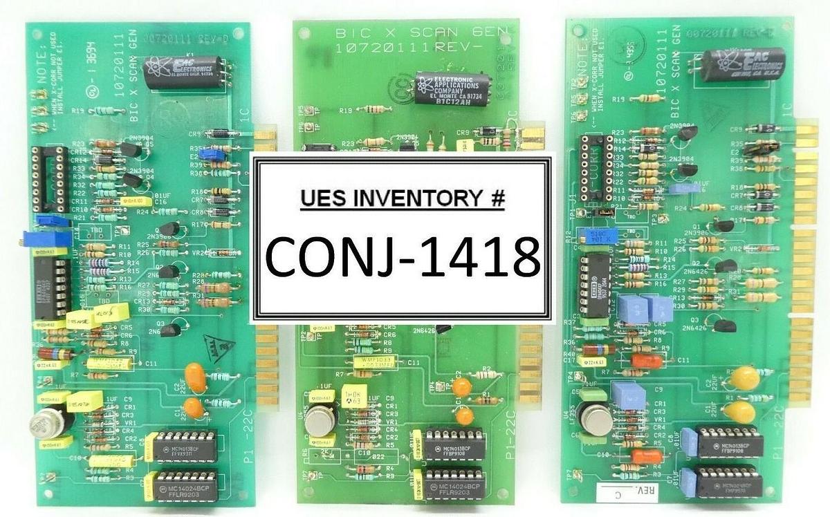 Used Varian Semiconductor VSEA 10720111 BIC X Scan Generator PCB P1-22C Lot of 3