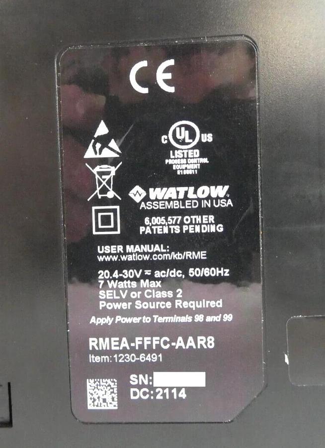 Used Watlow RMEA-FFFC-AAR8 RMLA-55AJ-AAJP Temperature Controller Lot of 4 Working
