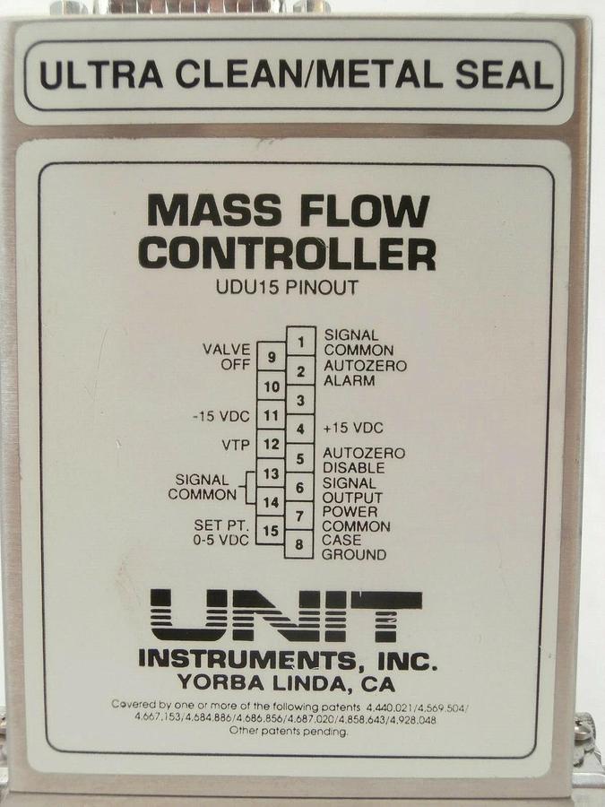 Used UNIT Instruments UFC-8160 Mass Flow Controller MFC 200 SCCM HI Working Spare