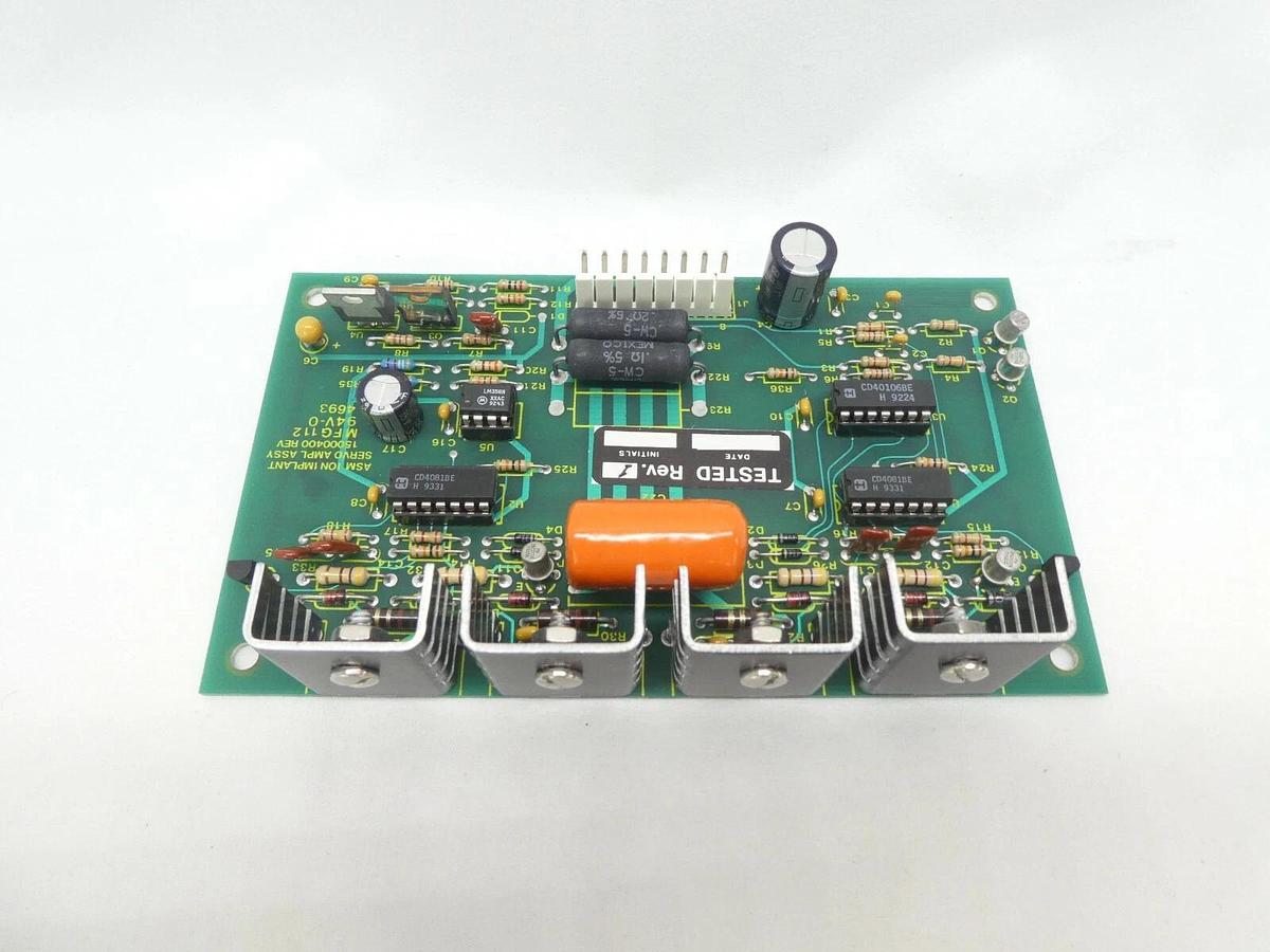 Used Varian Semiconductor VSEA E15000400 ASM Ion Implant Servo Amplifier PCB Rev. 1