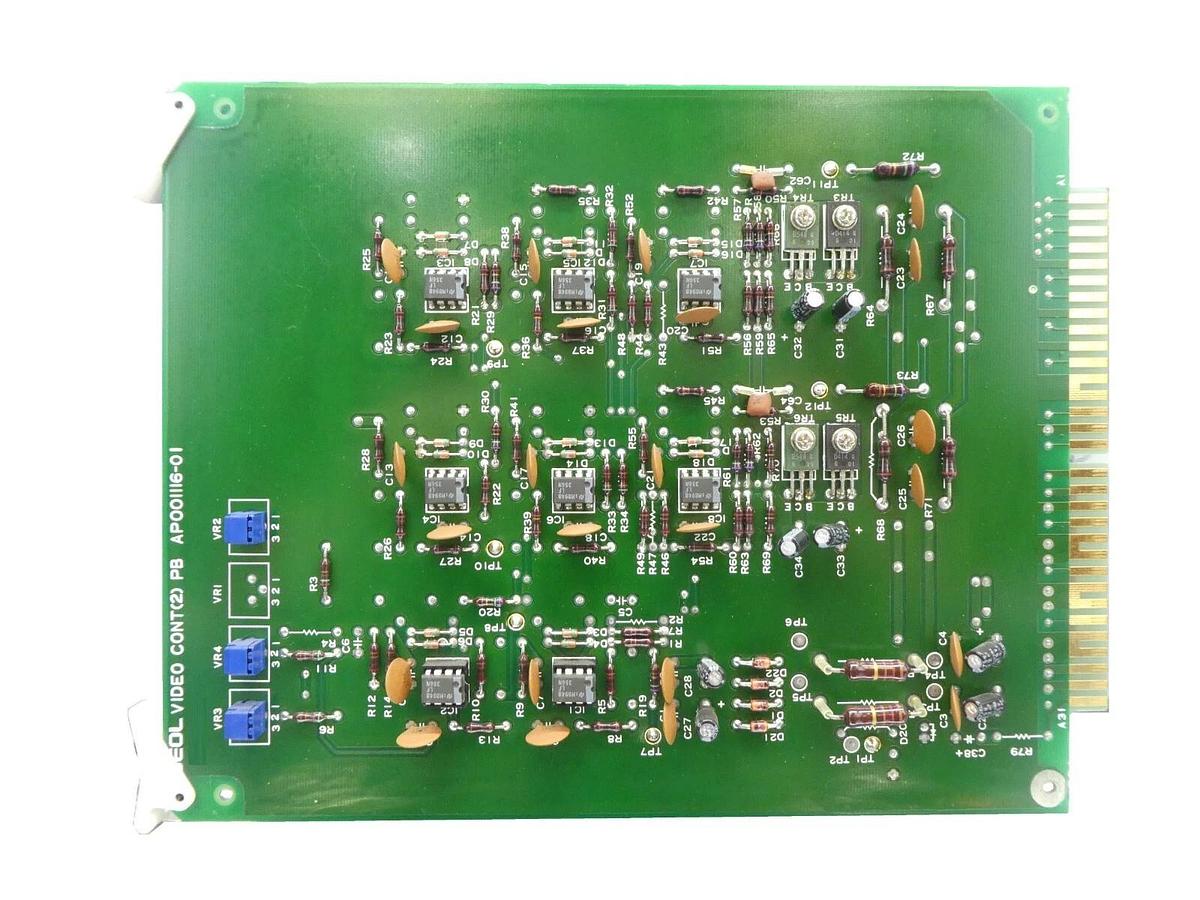 Used JEOL AP001116-01 Video Control PCB Card VIDEO CONT(2) PB JSM-6400F SEM Working
