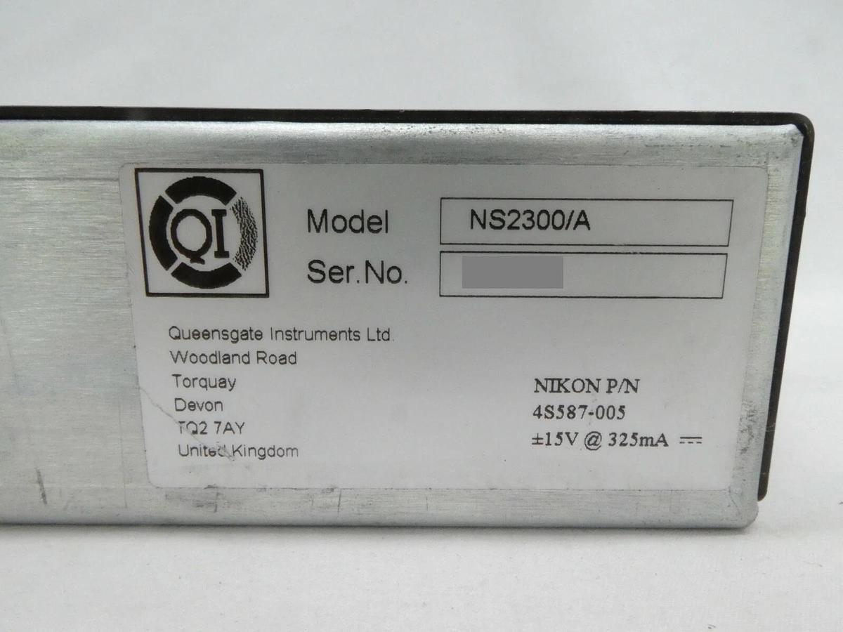 Used QI Queensgate Instruments NS2300/A Position Sensor Nikon 4S587-005 NSR Working