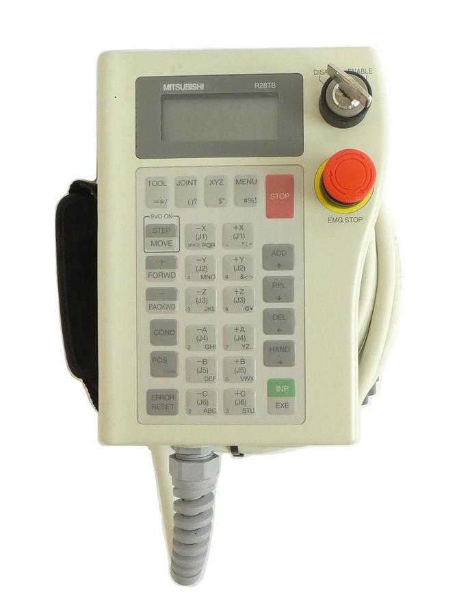 Used Mitsubishi BKO-FA0823H07 Hand Held Robot Teach Pendant Controller R28TB Surplus
