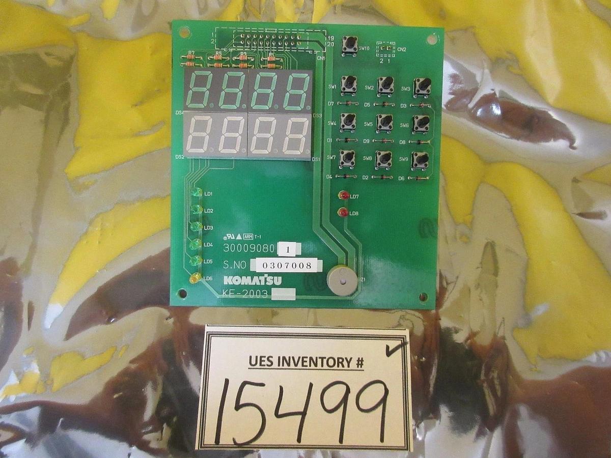 Used Komatsu 300090801 KE-2003 Display Panel Board PCB Used Working