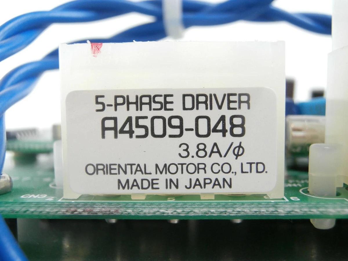 Used Oriental Motor A4509-048 Dual 5-Phase Driver Assembly with Power Supply Working