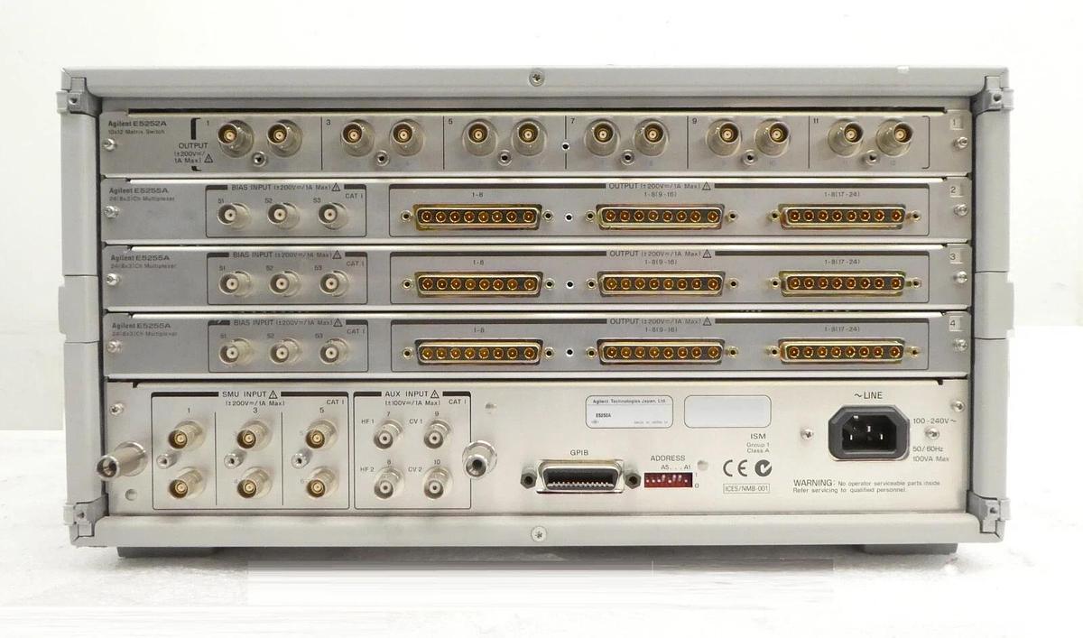 Used Agilent Technologies E5250A Low Leakage Switch Mainframe E5252A E5255A Surplus