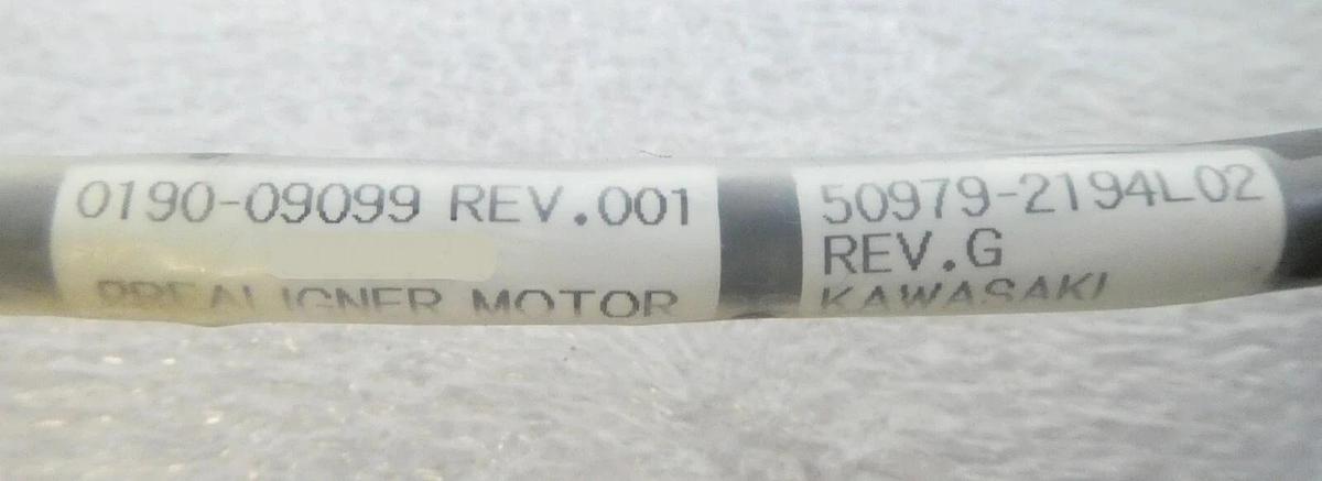 Used Kawasaki Prealigner Cable Set 50979-2159L03 50979-2194L02 AMAT 0190-09098 Spare