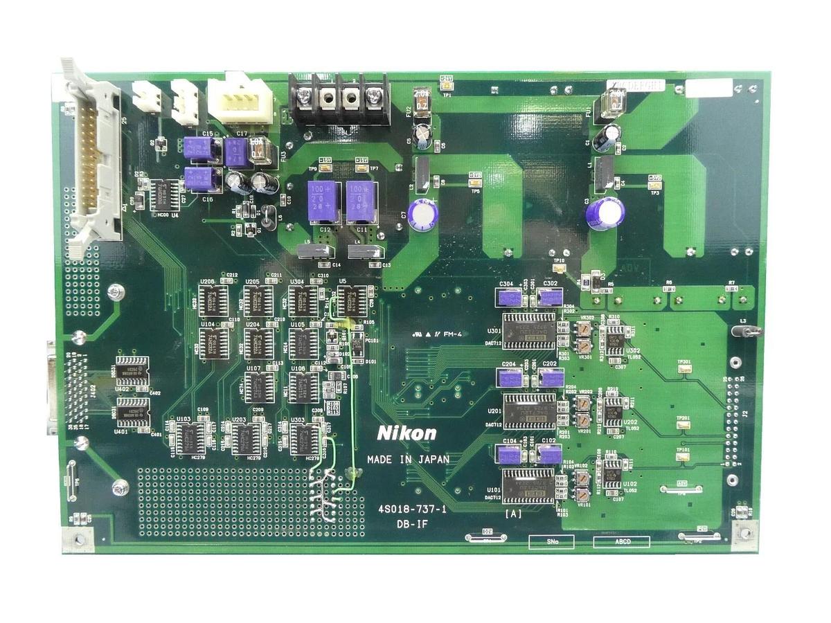 Used Nikon Precision 4S018-737-1 Interface PCB DB-IF 4S013-373-1 NSR Series Working