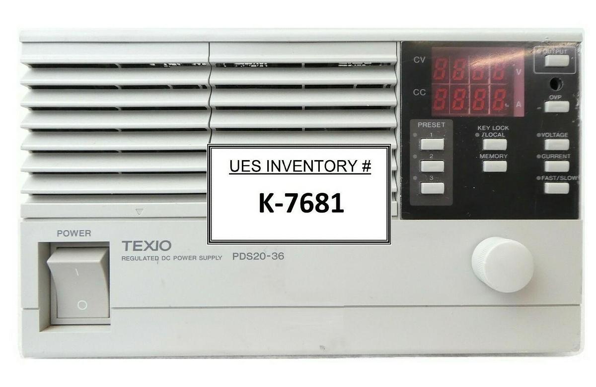 Used Texio PDS20-36Y2 Regulated DC Power Supply Kenwood IF-30RS Tested Working Spare