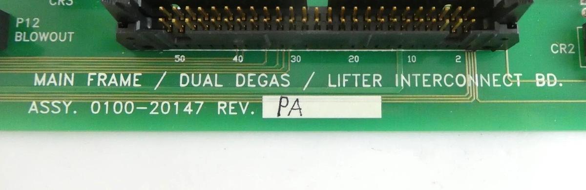 Used AMAT Applied Materials 0100-20147 Dual Degas Lifter Interconnect PCB Working