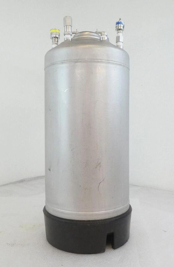 Used Alloy Products 72 20L 5G Photoresist EBR Solvent Stainless Tank Lot of 2 Working