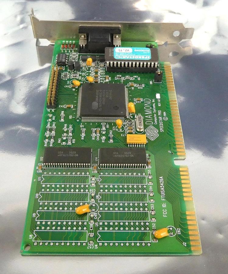 Used Diamond Computer Systems FTUISA5426A Graphics Card AMAT 0660-01707 PCB Working