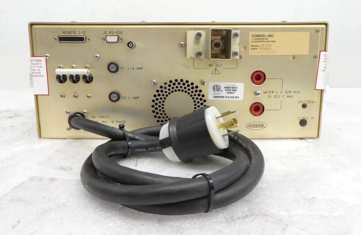 Used CX-2500 Comdel FP3305R1 RF Generator 3.39MHz Tested Not Working No Output As-Is