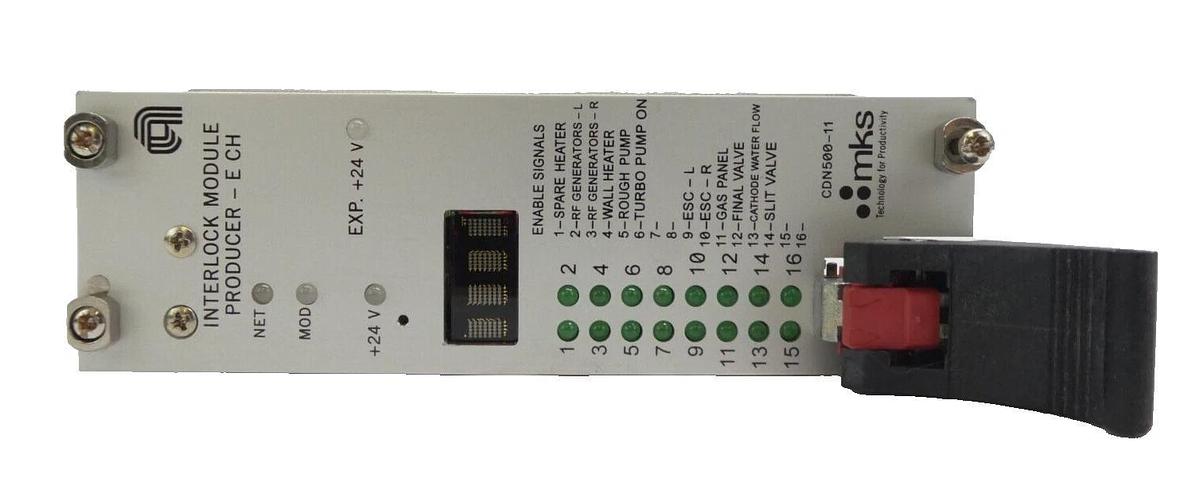 Used MKS Instruments CDN500-11 Interlock Module PCB Card AMAT 0190-08961 Working