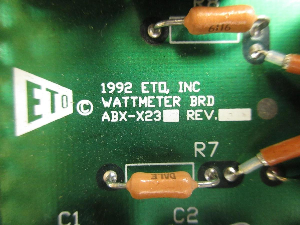 Used ETO Ehrhorn Technological Operations ABX-X236-11 Wattmeter Module ABX-X23 Spare