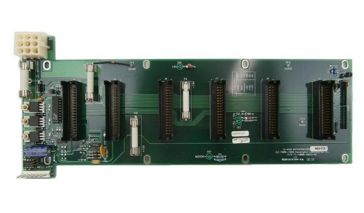 Used Kensington Laboratories 77-4000-6043-01 5-Axis Motherboard PCB Rev. P.2 Working