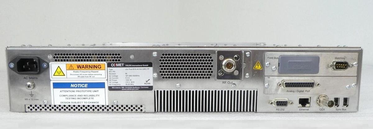 Used Comet 65000049 RF Generator cito Plus 6010-ACNA-N25C-FP Working Surplus