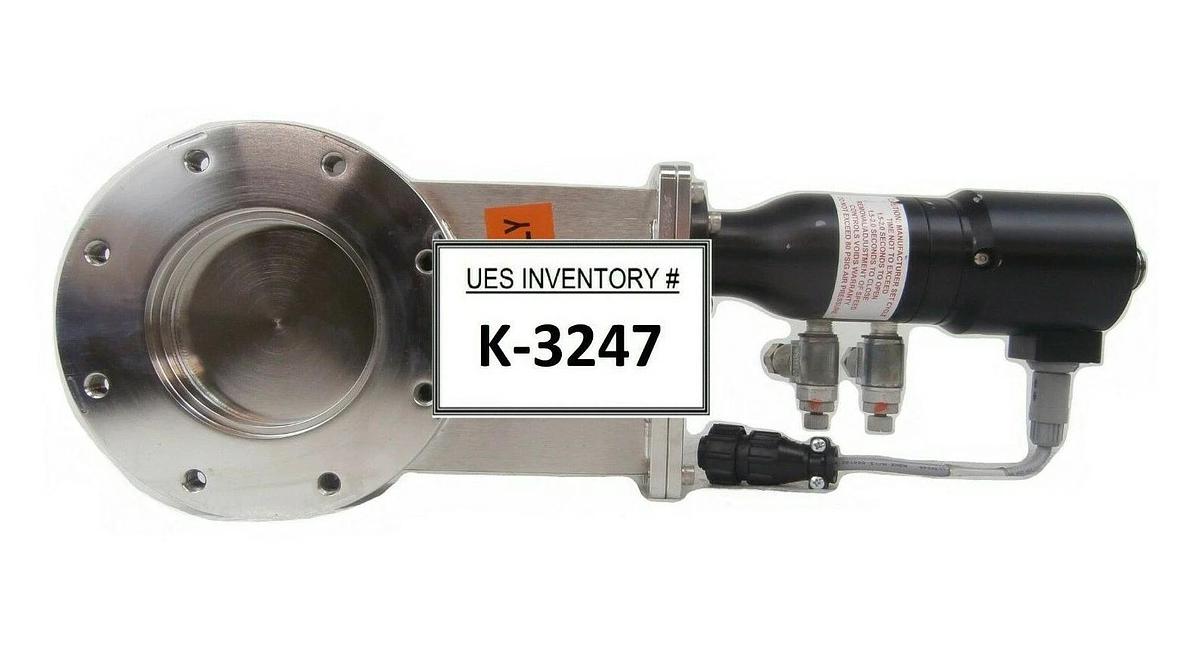 Used Edwards NGW415000 Pneumatic Gate Valve Copper Cu Exposed Working Spare