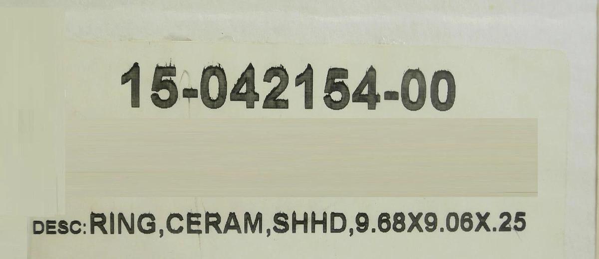 Novellus Systems 15-042154-00 Ceramic SHHD Ring New Surplus