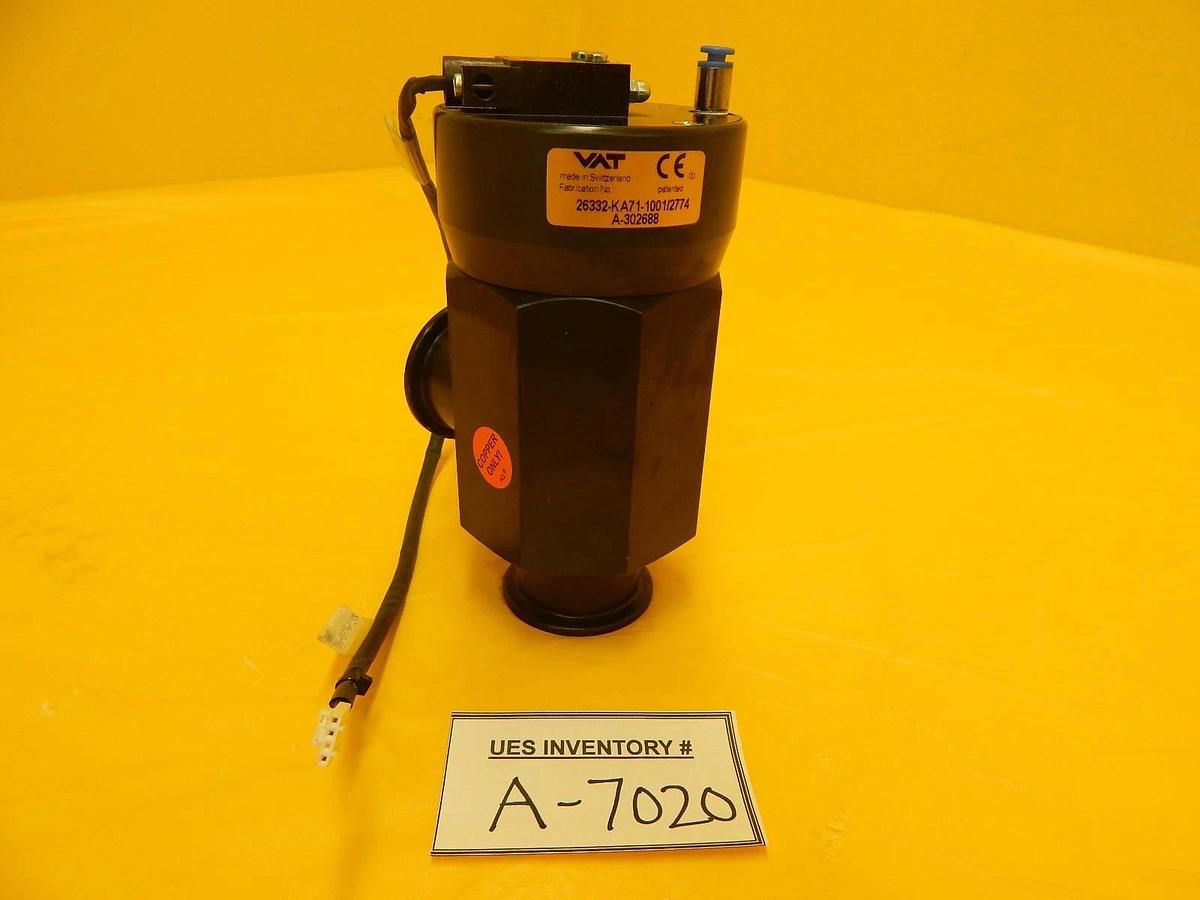 Used VAT 26332-KA71-1001 Angle Isolation Valve Sensor TEL 1D86-003796-12 Copper Used