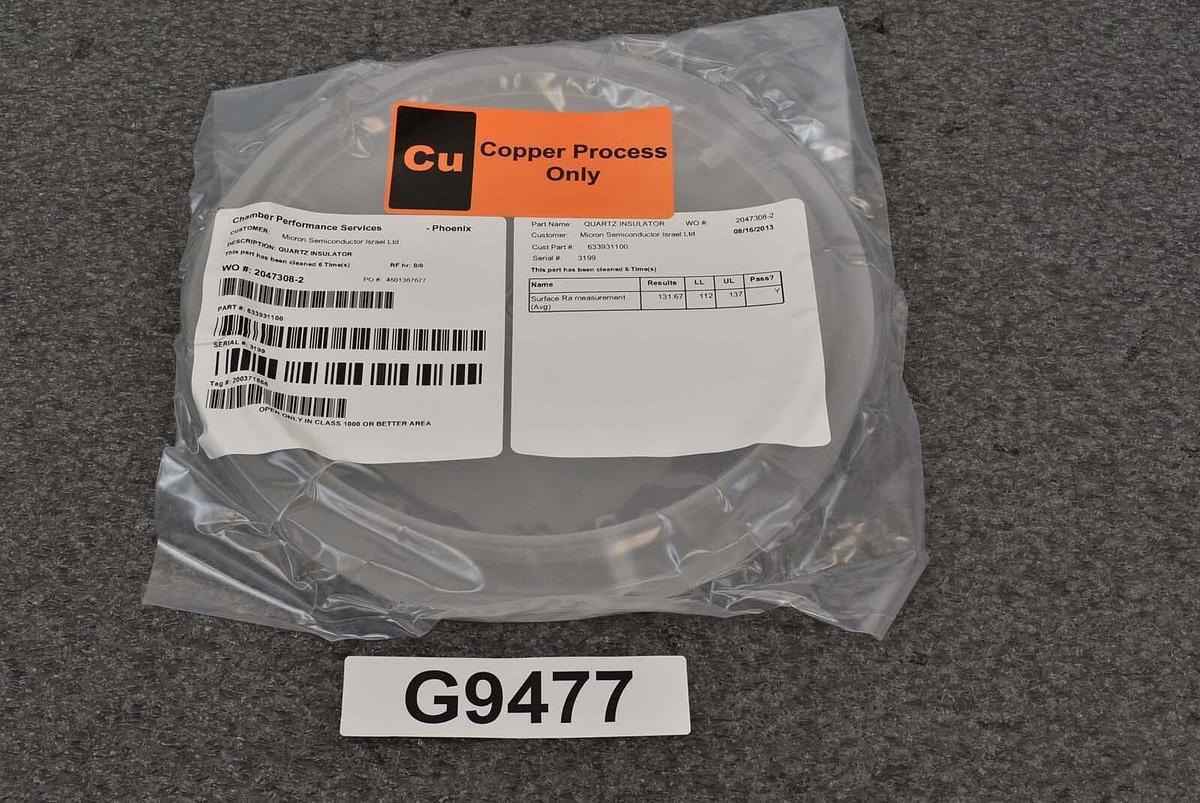 Used Applied Materials 0020-24100 PCII Insulator Quartz (Copper Only)