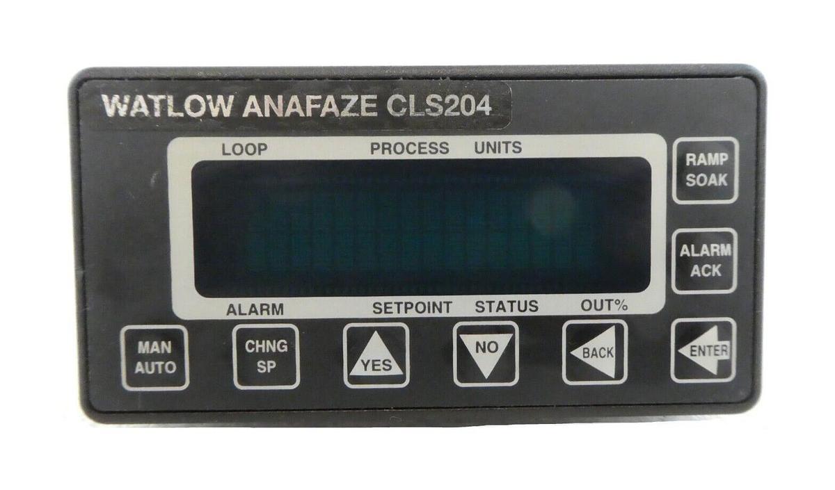 Used Watlow 204-C00000AT Anafaze Temperature Controller TB50 CLS204 Working Surplus