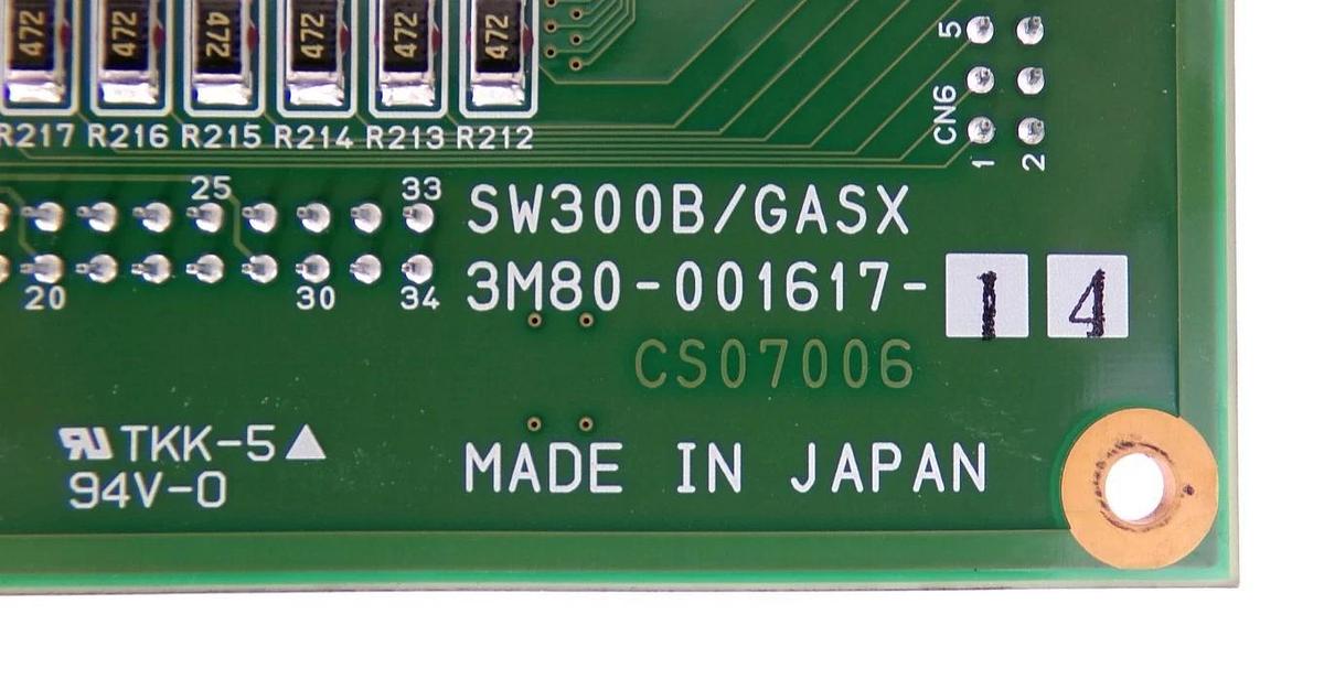 Used TEL Tokyo Electron 3M80-001585-15 Processor PCB SW300B/GAS4 SW300B/AI02 Working