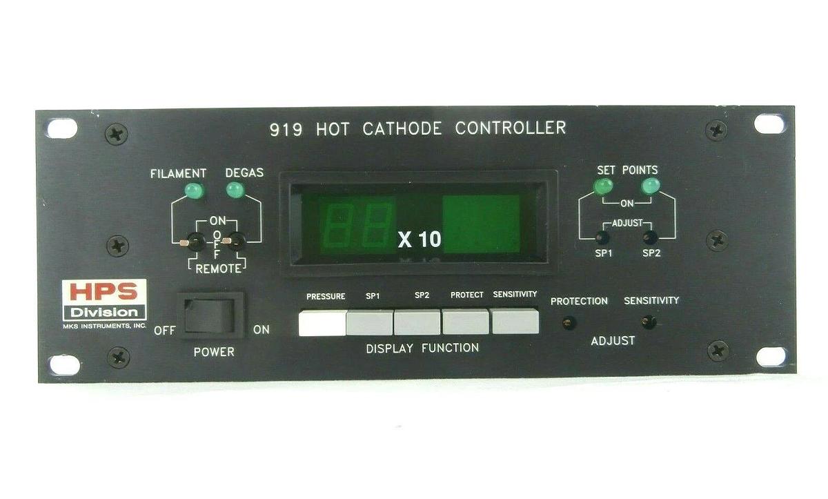 Used MKS Instruments 919 Hot Cathode Controller Ionization High Vacuum HPS Spare