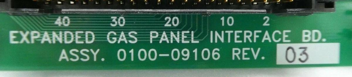 Used AMAT Applied Materials 0100-09106 Expanded Gas Panel Interface PCB Working