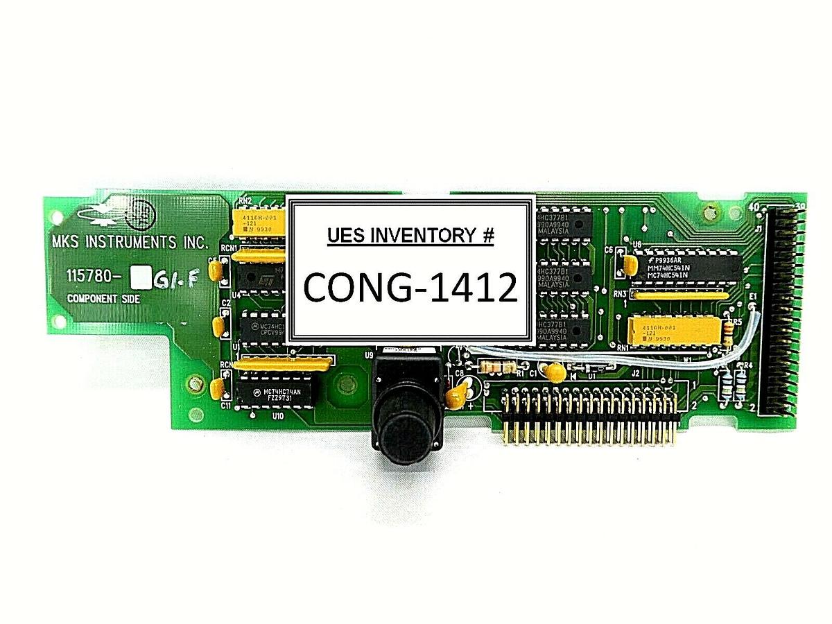 Used MKS Instruments 115780-G1-F Display Panel Knob Interface PCB Board 115779-B