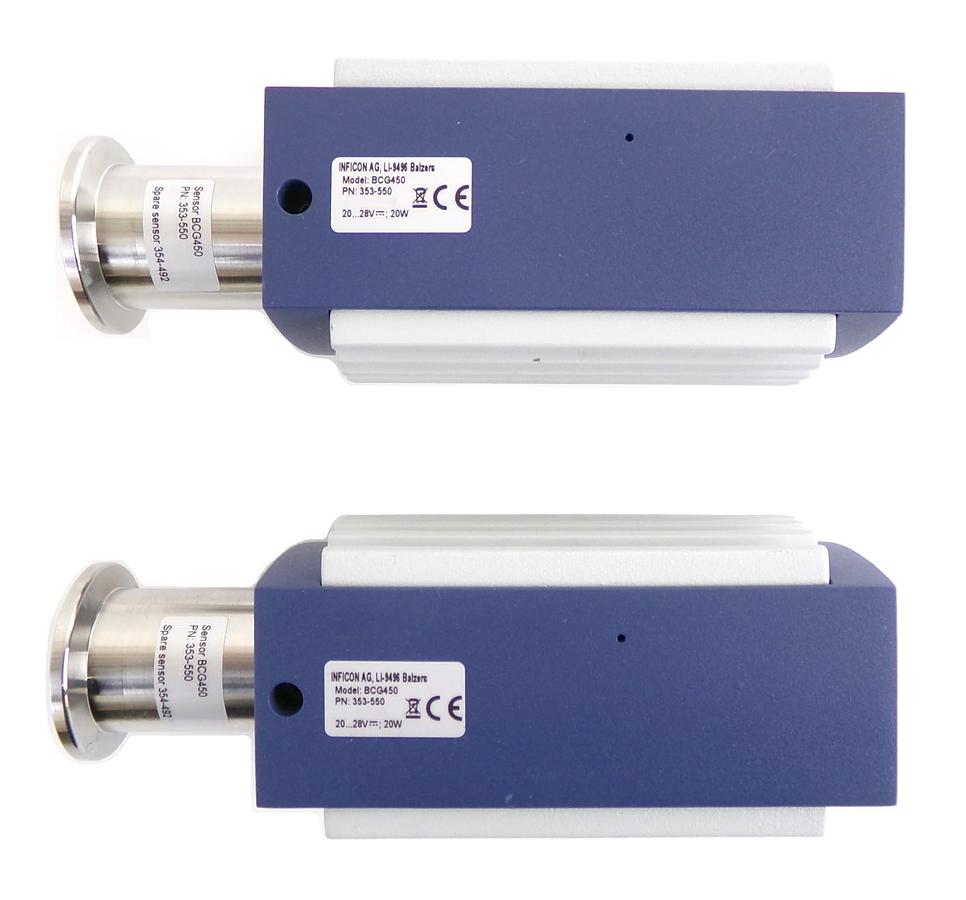 Used Inficon 353-550 High Vacuum TripleGauge BCG450 Lot of 2 Spare Surplus
