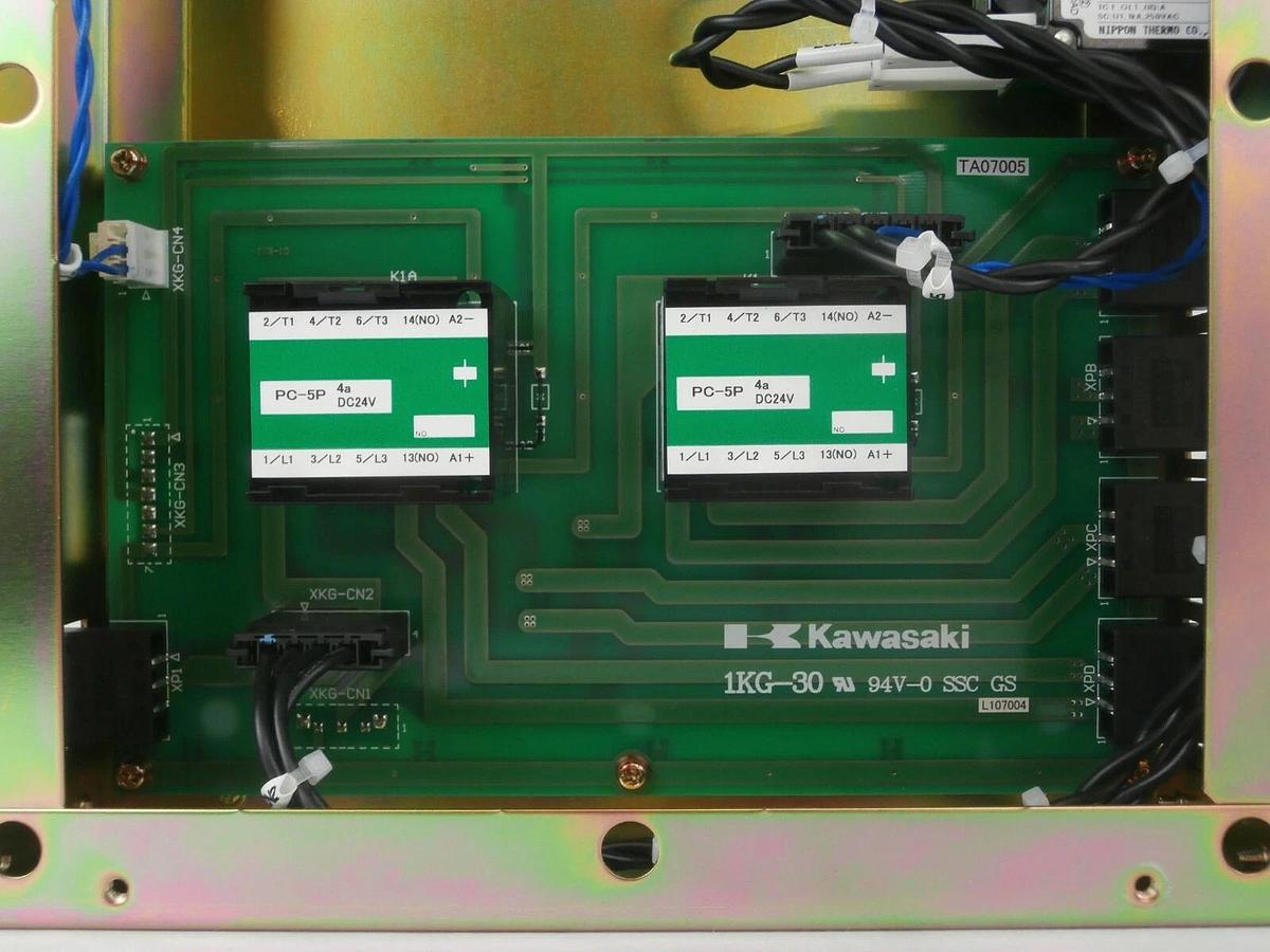 Used Kawasaki 1KG-30 Robot Contactor Assembly PCB Panel SSC GS Working Surplus