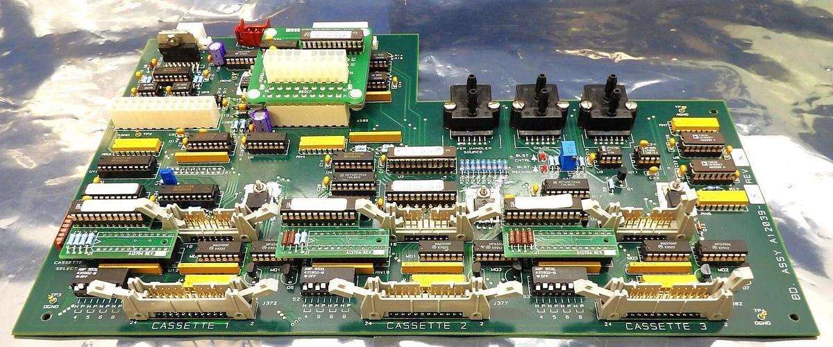 Used Rudolph A12039-8 Wafer Handler Distribution PCB Focus Security 12244 Working