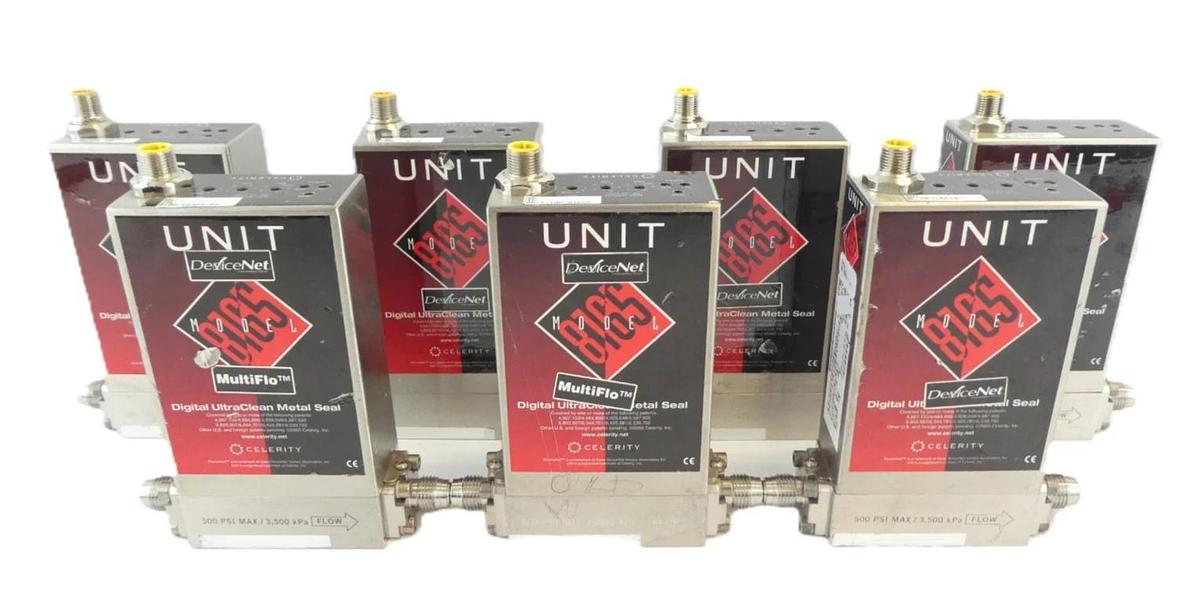 Used UNIT Instruments UFC-8165 Mass Flow Controller UFC-8165C Reseller Lot of 7 Spare