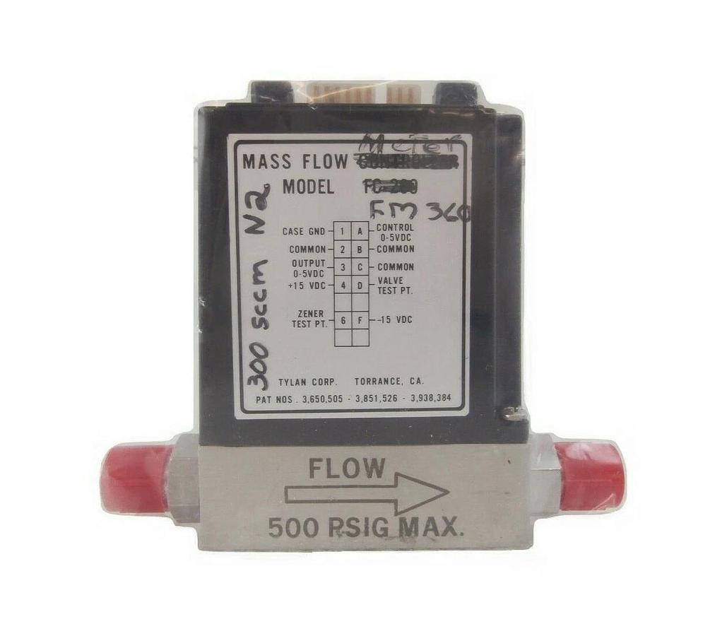 Refurbished Tylan FM-360 Mass Flow Meter 300 SCCM N2 OEM Manufacturer Refurbished